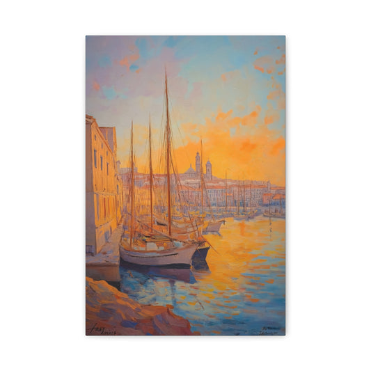 Coucher de Soleil sur le Port Tranquille
