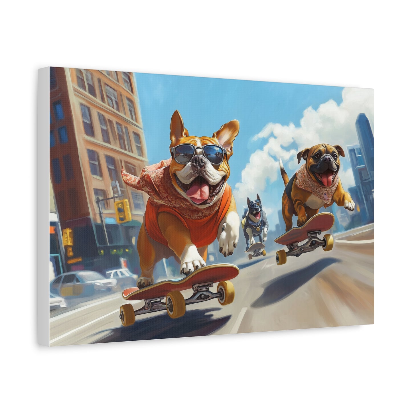 Chiens Skateurs en Liberté Urbaine