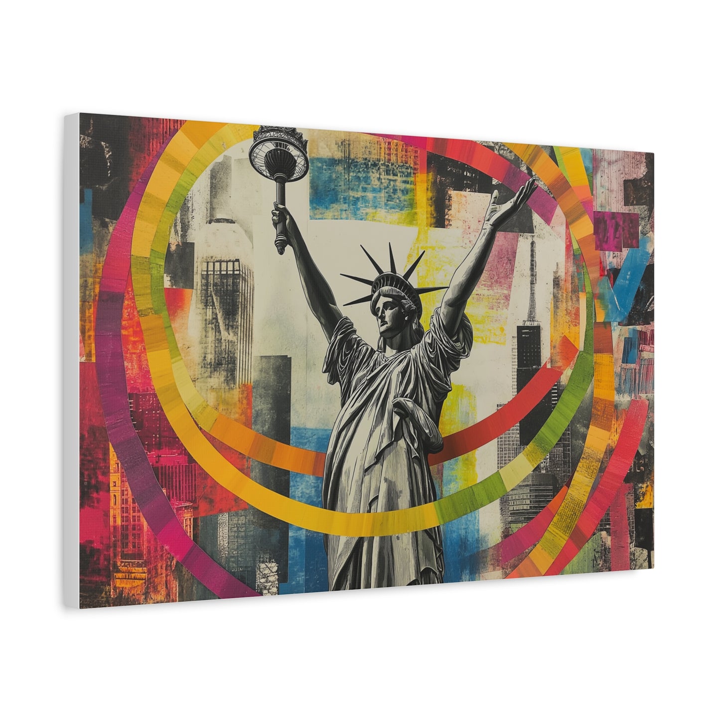 Liberté Éclatante en Couleurs Urbaines