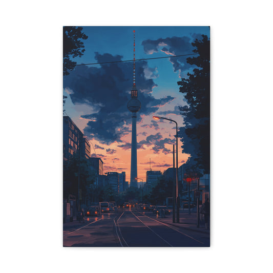 Coucher de Soleil Urbain Éblouissant à Berlin