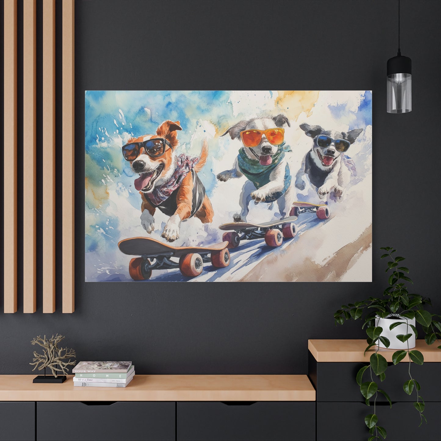 Chiens Skateurs à l'Aventure