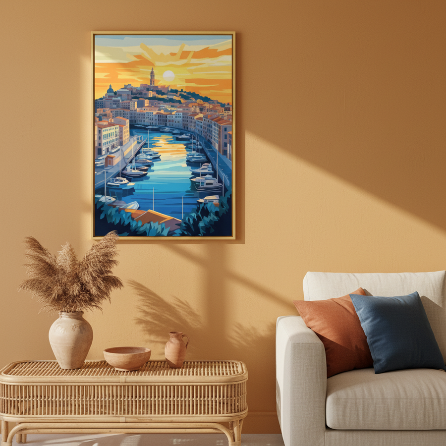 Aube Dorée sur le Port Enchanté