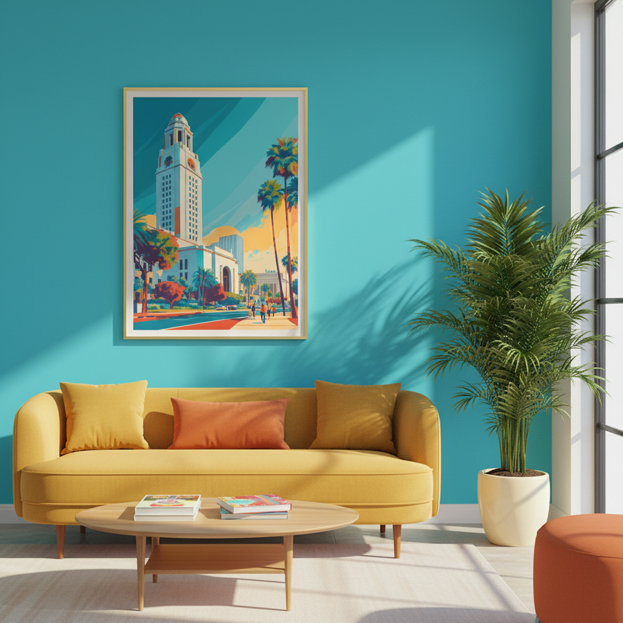 City Hall sous le Ciel Turquoise