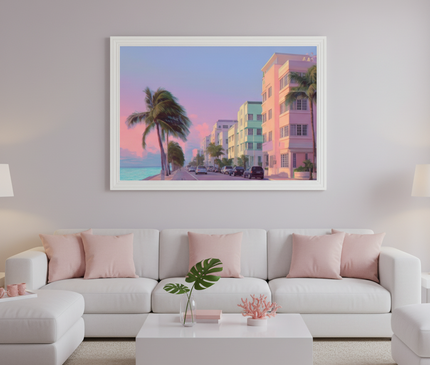 Crépuscule Pastel sur Ocean Drive