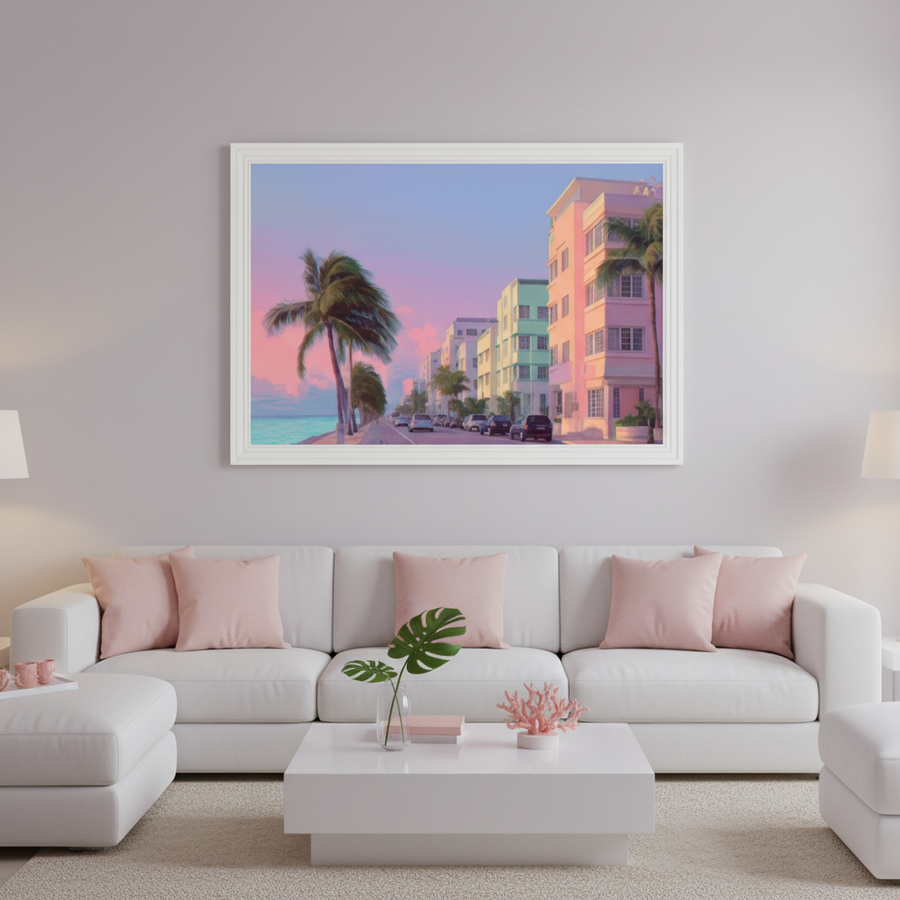 Crépuscule Pastel sur Ocean Drive