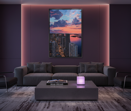 Crépuscule Violet sur Miami