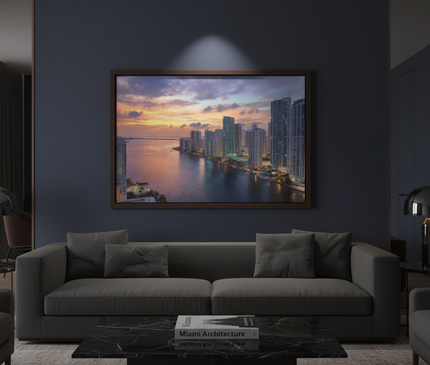 Crépuscule sur Brickell Bay