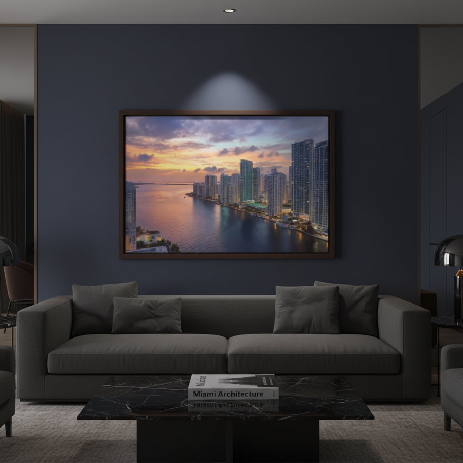 Crépuscule sur Brickell Bay