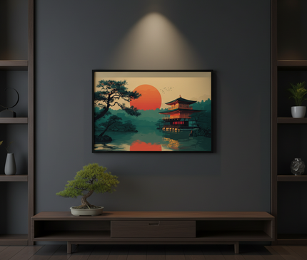 Crépuscule sur Kinkaku-ji