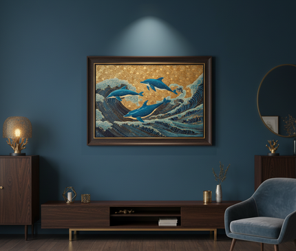 Dauphins dans l'Écume d'Or