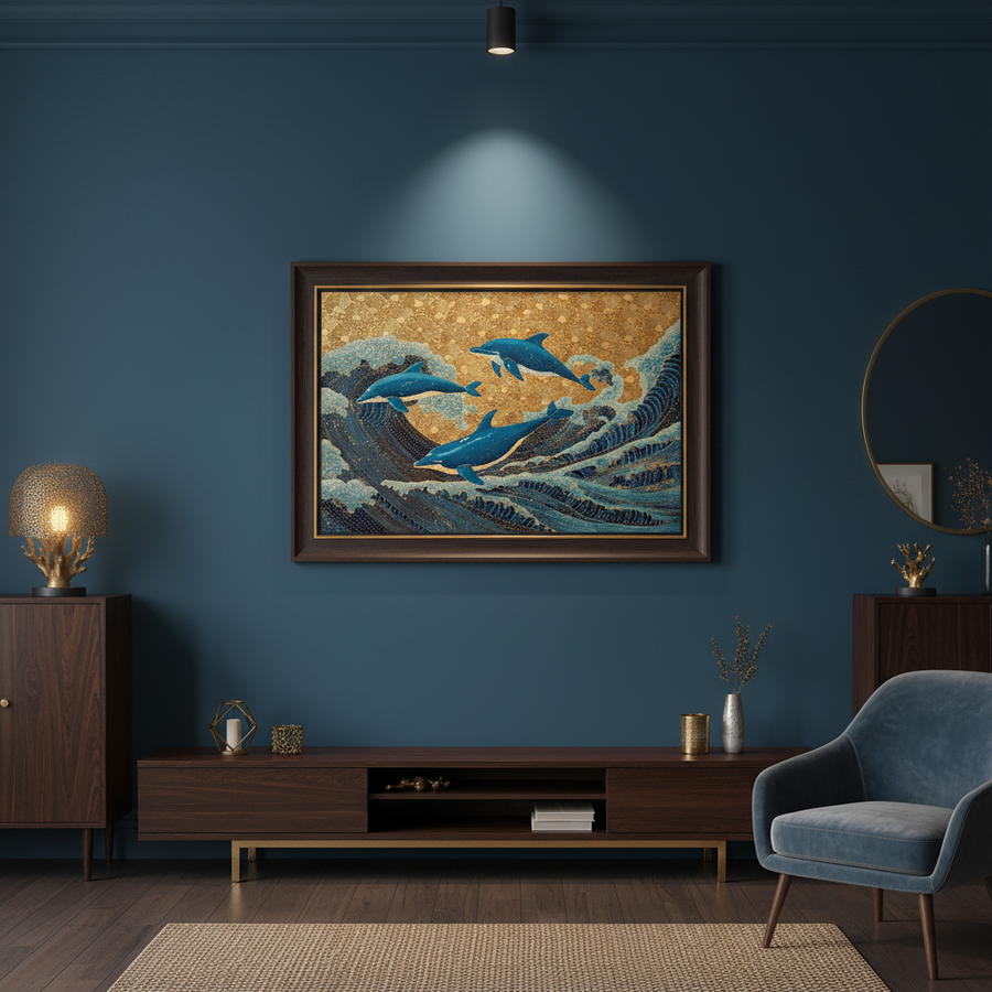 Dauphins dans l'Écume d'Or