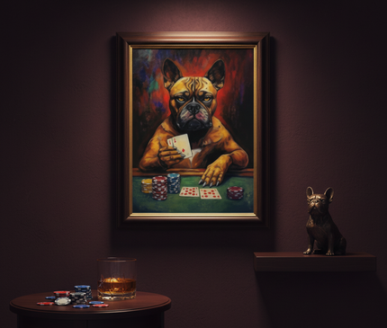 Doggy Poker Face