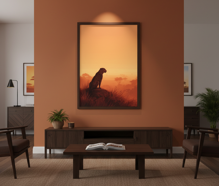 Guépard au Crépuscule Doré