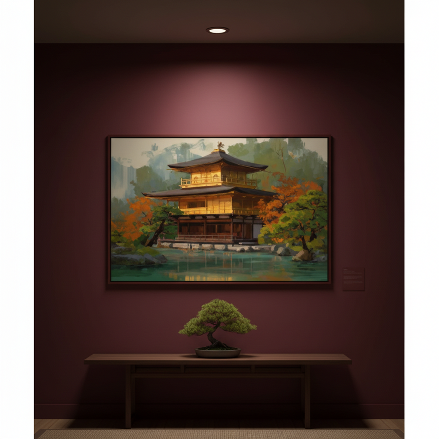 Kinkaku-ji et Érables Pourpres