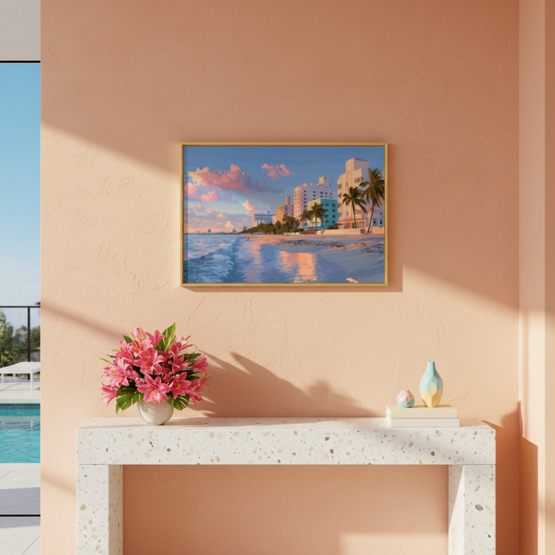 L'Heure Dorée de South Beach - mise en situation
