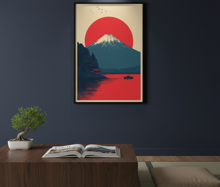 Mont Fuji et Soleil Levant