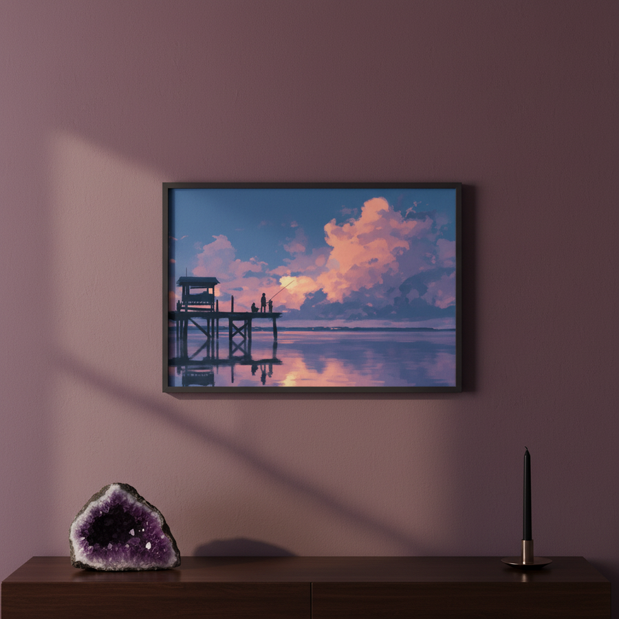 Pêcheurs au Crépuscule