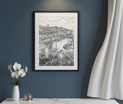 Port Méditerranéen à l'Encre Noire