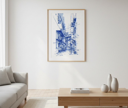 Quartier Namba en Bleu d'Encre