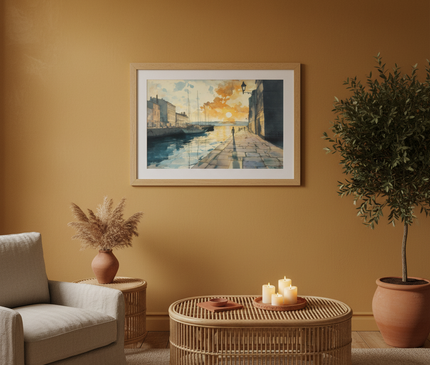 Soleil Couchant sur les Quais