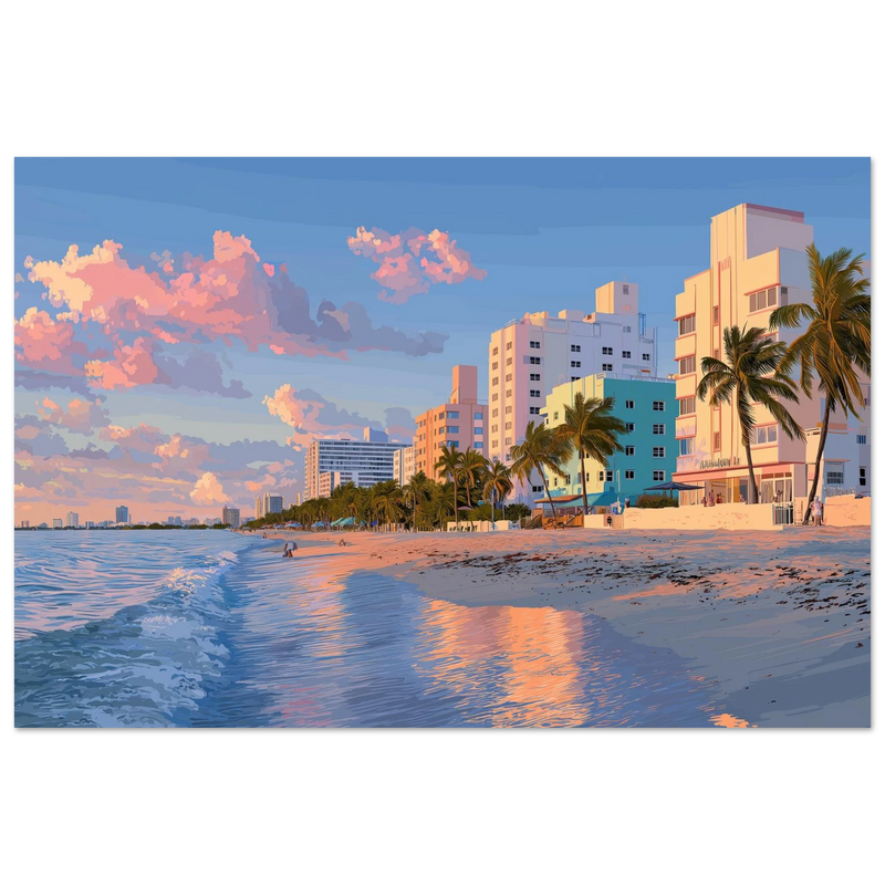 L'Heure Dorée de South Beach - œuvre
