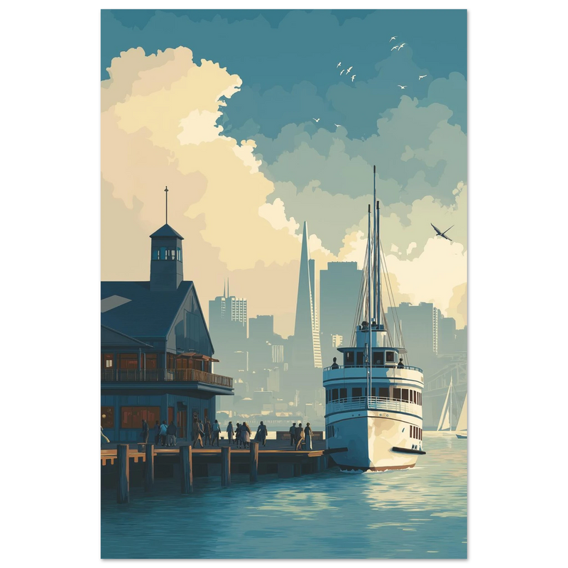 L'Aube de Fisherman's Wharf - œuvre