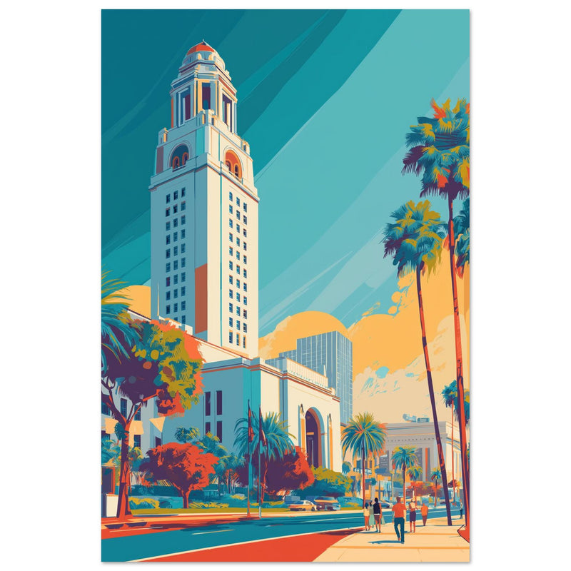 City Hall sous le Ciel Turquoise - œuvre