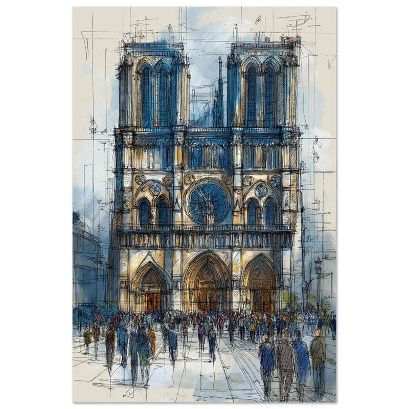 Notre-Dame Esquissée - œuvre