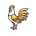Rooster with gold v3